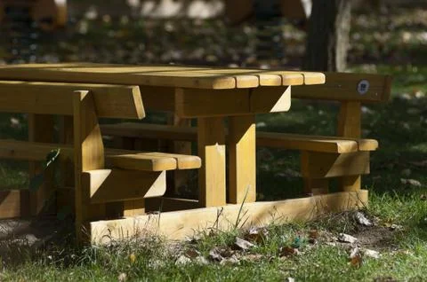 Picnic table Stock Photos