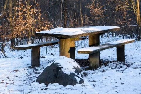 Picnic Table Stock-Fotos