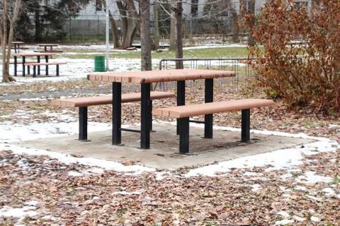 Picnic table Stock-Fotos