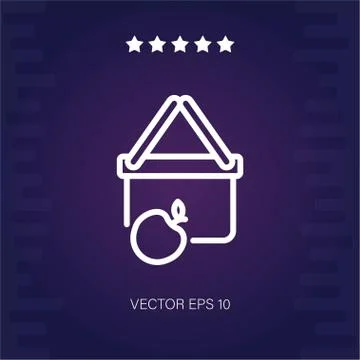 Picnic vector icon Stock Illustration