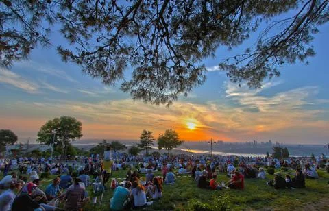 Picnicking by the sunset Photos