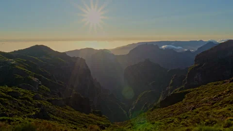 PICO DO ARIEIRO ALMOST SUNSET Stock Footage 292307630