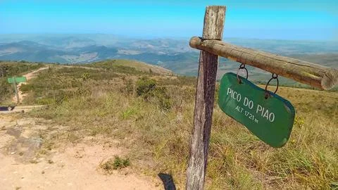 Pico do Piao peak at Ibitipoca State park in Minas Gerais, Brazil Stock Photos