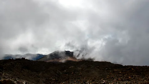 From Pico Viejo Summit: Ocean of Clouds – Tenerife 4K ProRes Stock Footage 322664151