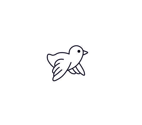 Pictogram bird Stock Illustration