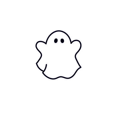 Pictogram ghost Illustrazione stock