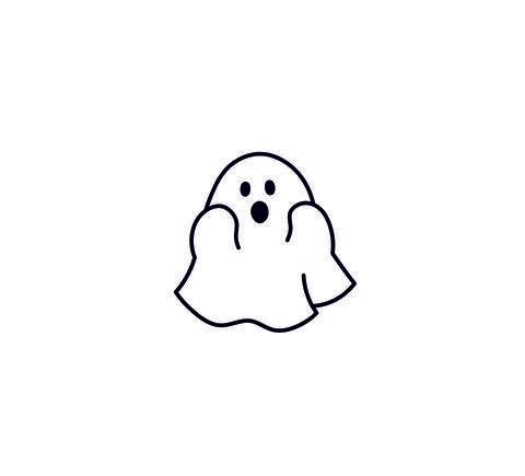 Pictogram ghost3 Stock Illustration