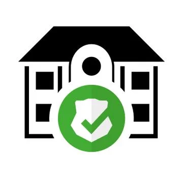 Pictogram home security protected system Stock Illustration