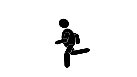 Pictogram man. 2D loop animation 스톡 동영상 91143247