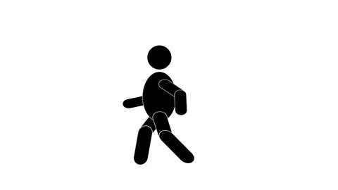 Pictogram man. 2D loop animation 스톡 동영상 91143249