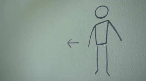 Pictogram man Stock Footage 68730503