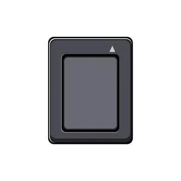 Pictogram memory card cartoon vector illustration Stock Illustration
