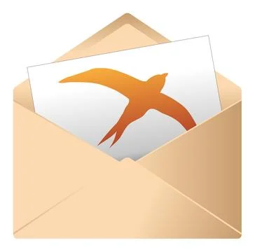 Pictogram for a message or invitation Stock Illustration