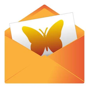 Pictogram for a message or invitation Stock Illustration
