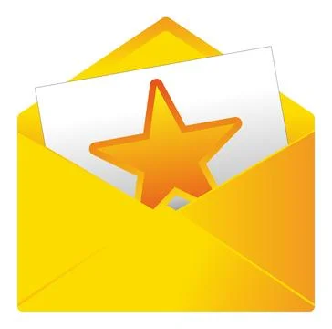 Pictogram for a message or invitation Stock Illustration