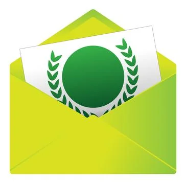 Pictogram for a message or invitation Stock Illustration