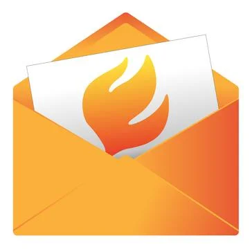 Pictogram for a message or invitation Stock Illustration