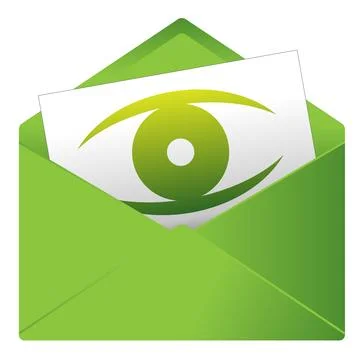 Pictogram for a message or invitation Stock Illustration