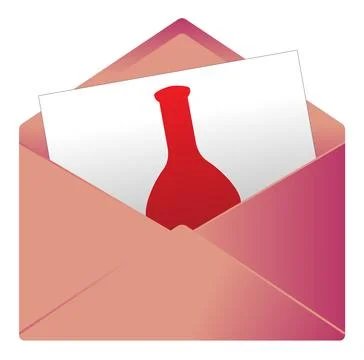 Pictogram for a message or invitation Stock Illustration