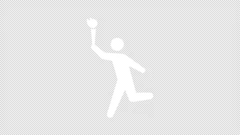 Pictogram seika alpha loop Stock Footage 238794910