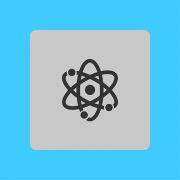 Pictograph of atom. Stock Illustration
