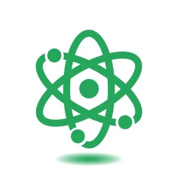 Pictograph of atom Stock Illustration