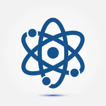 Pictograph of atom. Stock Illustration