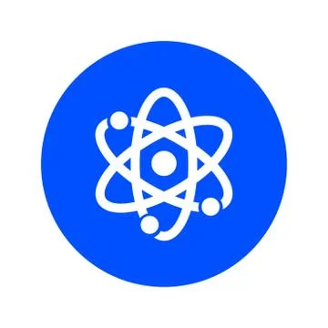 Pictograph of atom. Stock Illustration