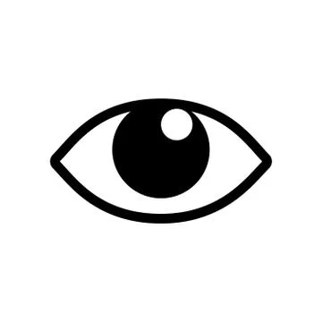 Pictograph of Eye icon - vector iconic design Stock Illustration