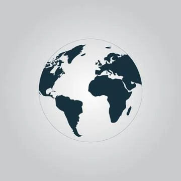 Pictograph of globe Stock Illustration