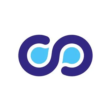 Pictograph Infinity Sign Logo Template Illustration Design Stock Illustration