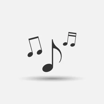 Pictograph of music note. Note icon. Stock Illustration