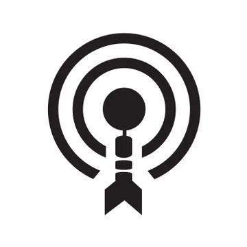 Pictograph of target Illustrazione stock