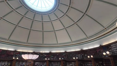 Picton Reading Room - Interior View of Historic Liverpool Library Stock Footage 338219617