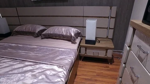 Picture above the bed Stock Footage 79242208