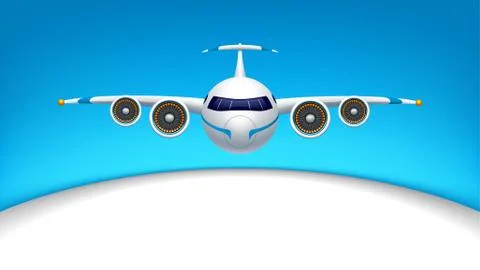 Picture of airplane Stock Illustration