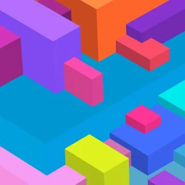 Picture background with cubes on the background. Vector illustration. Stock Illustration