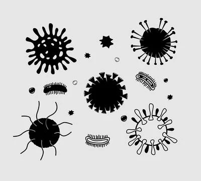 A picture of a bacteria vector set Stock Illustration