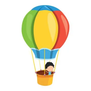 Picture of a balloon on a white background. Vector illustration. Illustrazione stock