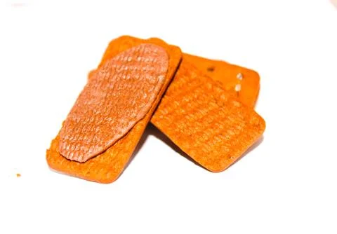 A picture of biscuits with white background Foto stock