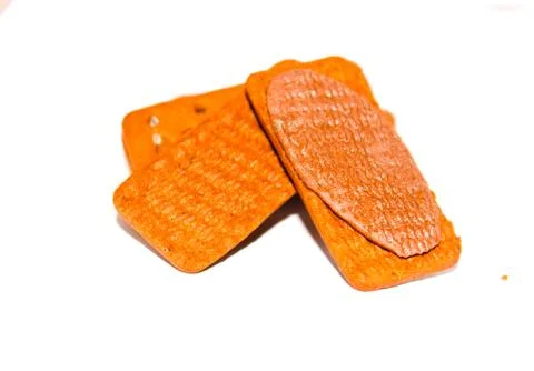 A picture of biscuits with white background Foto stock