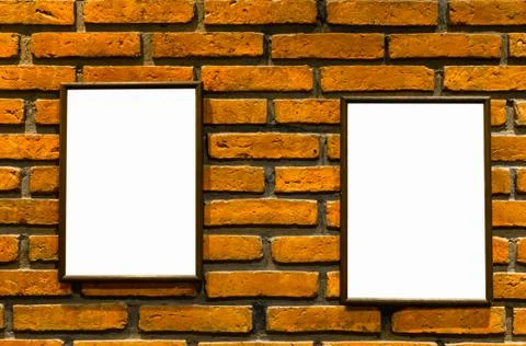 Picture border on the wall. Stock-Fotos
