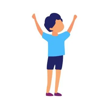 Picture of a boy on a white background. Vector illustration. Stock-Illustration