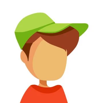 Picture of a boy on a white background. Vector illustration. Stock-Illustration