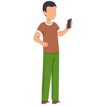 Picture of a boy on a white background. Vector illustration. Stock-Illustration