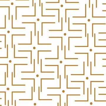 Picture brown border lines patterns vector illustration Stock Illustration