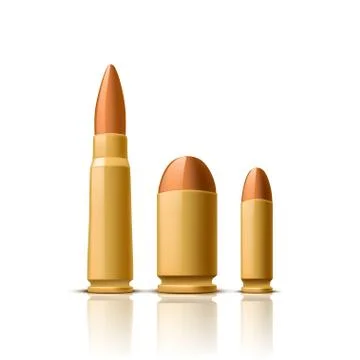 Picture of bullets Stock Illustration