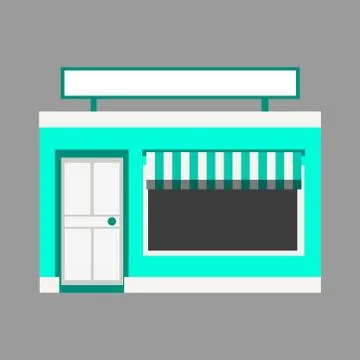 Picture of a cafe on a background. Vector illustration Stock Illustration