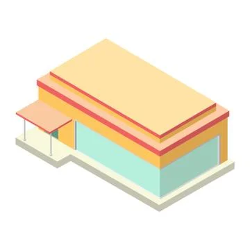 Picture of a cafe on a background. Vector illustration Stock Illustration