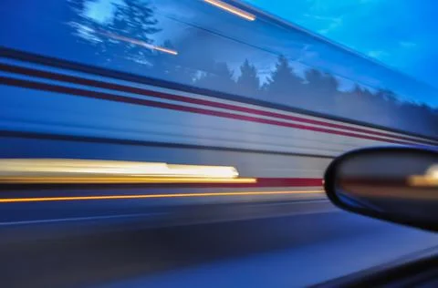 A picture from the car window Stock Photos